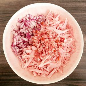 Rezept Kohlrabi Schinkenkäsekuchen lowcarb