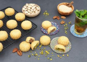 Rezept Orientalische Maamouls - Kekse mit Pistazien- und Pekannussfüllung معمول lowcarb glutenfrei