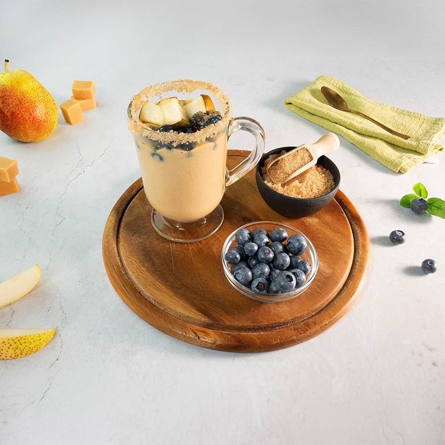 Proteindessert-Karamell-Sahne-low-carb-Paradiescreme