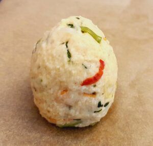 Rezept Eier im Quark Gemüseteig lowcarb glutenfrei keto