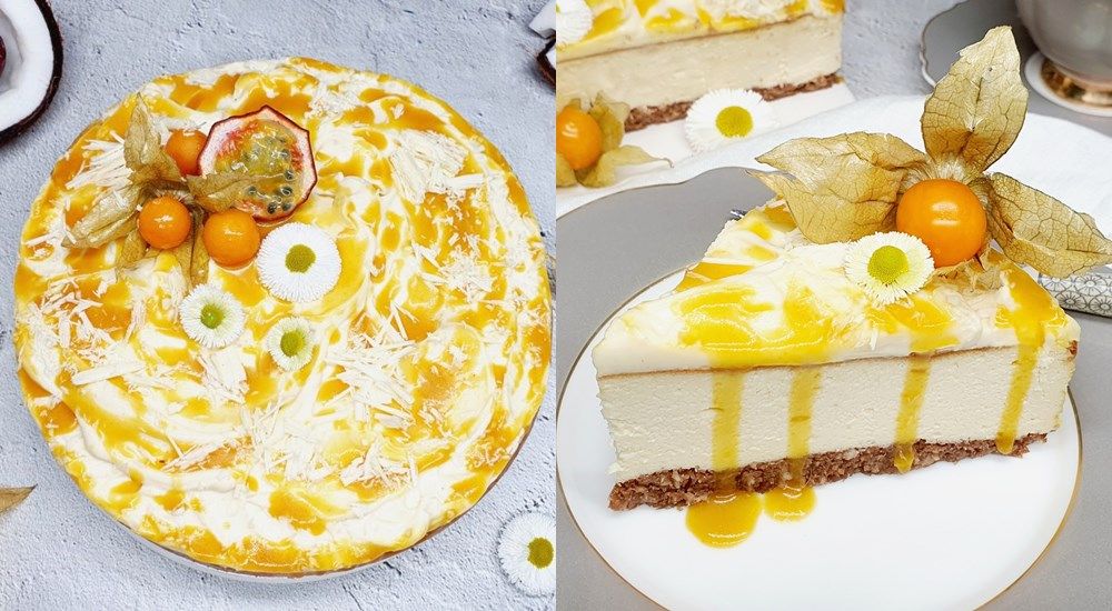 Rezept Nuketo Kokos Cheesecake lowcarb glutenfrei keto