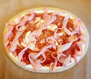 Rezept Pudding Rhababer Erdbeerpizza lowcarb keto glutenfrei