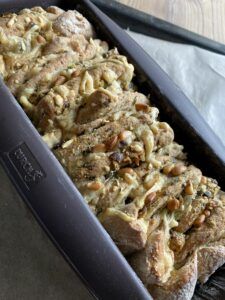 Rezept Zupfbrot mit Kräuterbutter lowcarb glutenfrei keto