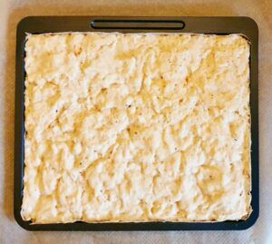 Rezept Knoblauch Speck Focaccia lowcarb keto glutenfrei