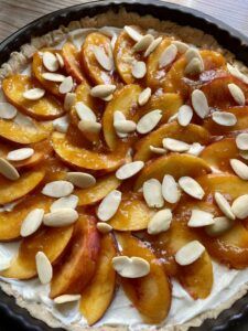 Rezept Pfirsich-Quark-Tarte lowcarb glutenfrei