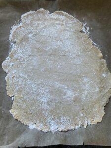 Rezept Kürbis Apfel Flammkuchen lowcarb keto glutenfrei