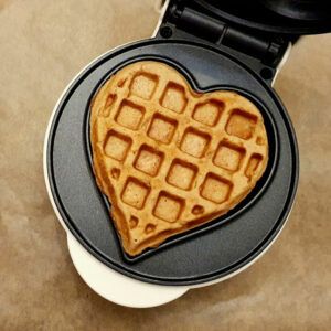 Rezept Lebkuchenwaffeln mit Nuketocreme & Karamelläpfel lowcarb keto glutenfrei