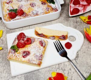 Rezept Skyr Kollagen Himbeer Auflauf lowcarb glutenfrei keto