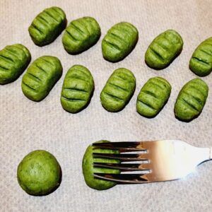 Rezept Spinatgnocchi in Schinken Sahne Soße lowcarb keto glutenfrei