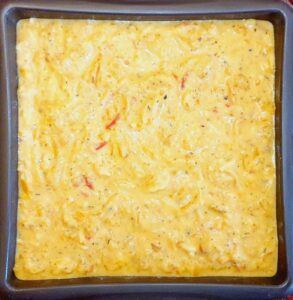 Rezept Pikanter Kürbis Huhn Kuchen lowcarb keto glutenfrei