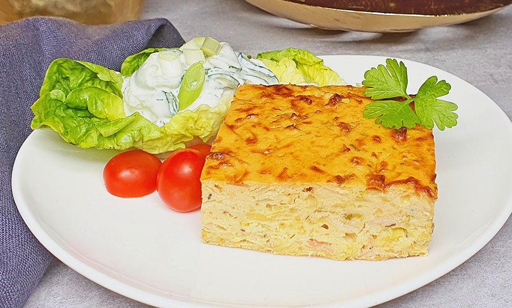 Rezept Schinken Lauchkuchen lowcarb keto glutenfrei