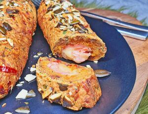 Rezept Schinken Käse Kürbisstangen lowcarb glutenfrei keto