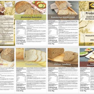 LOW CARB PROBIERBOX 1: Unsere beliebtesten Brotbackmischungen | mit 6 Probepäckchen zum Testen | glutenfrei keto paleo