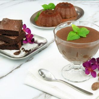 Griesspudding-BROWNIE-lowcarb-glutenfrei-keto-Griessbrei-Ersatz