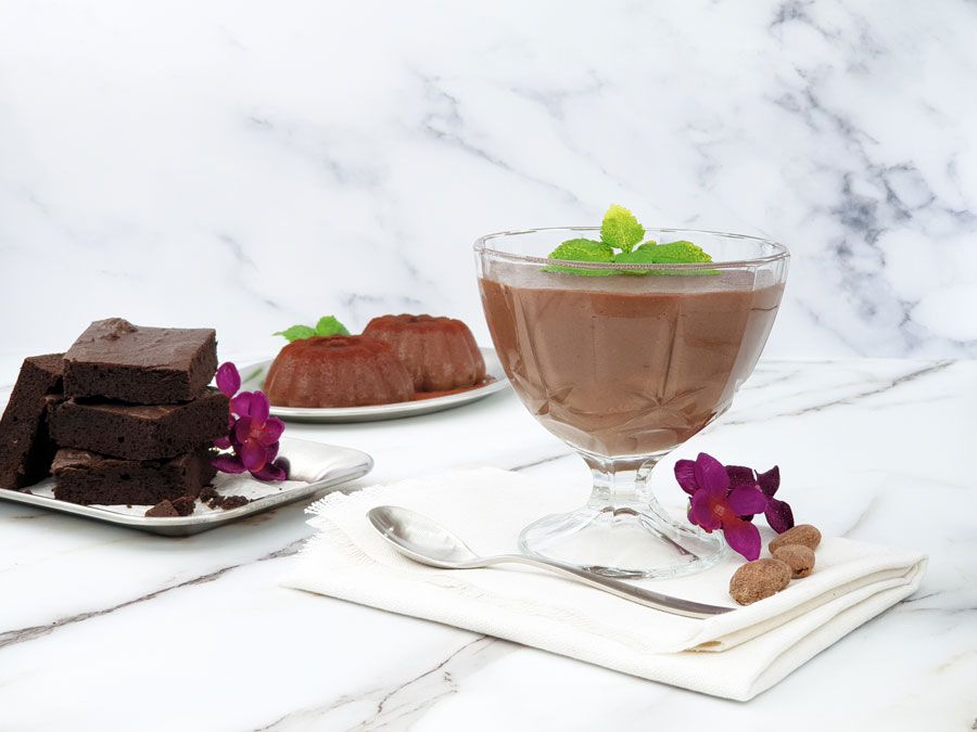 Griesspudding-BROWNIE-lowcarb-glutenfrei-keto-Griessbrei-Ersatz