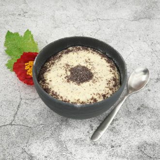 Griesspudding-MOHN-VANILLE-lowcarb-glutenfrei-keto-Griessbrei-Ersatz