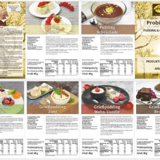 LOW CARB PROBIERBOX 3: Pudding & Grießpudding | mit 6 Probepäckchen zum Testen | glutenfrei keto |ohne Zuckerzusatz | VEGAN