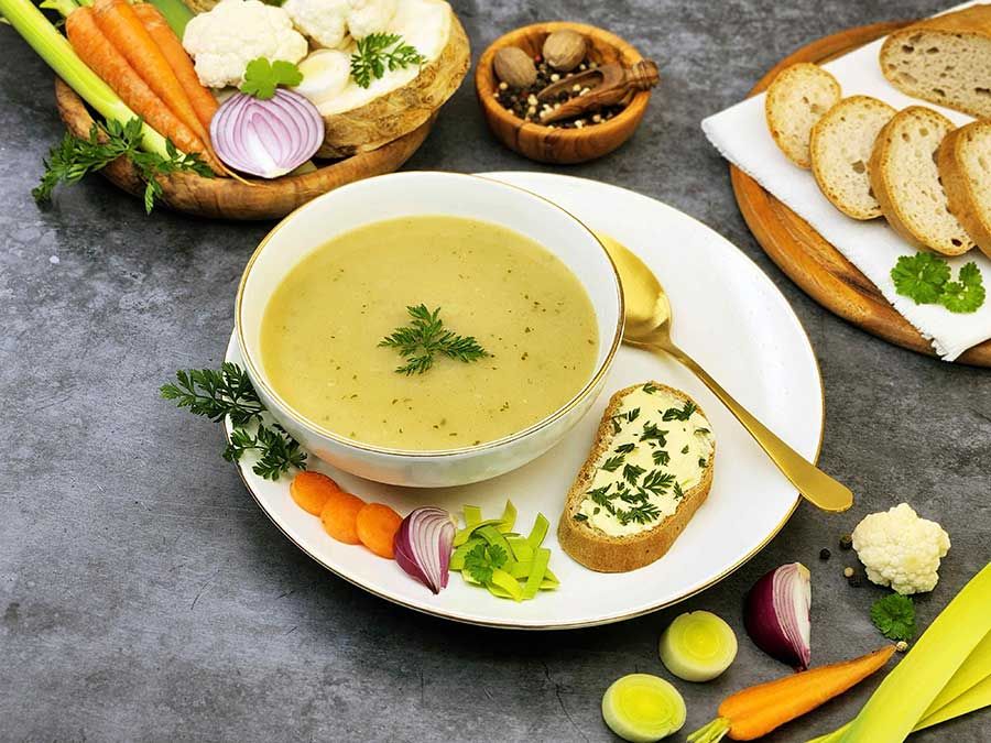 Suppentraum Gemüsegarten Tütensuppe low-carb glutenfrei keto vegan