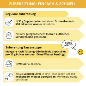 Suppentraum Tütensuppe low-carb glutenfrei keto vegan