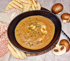 Rezept Champignon Tomaten Suppe low carb keto glutenfrei