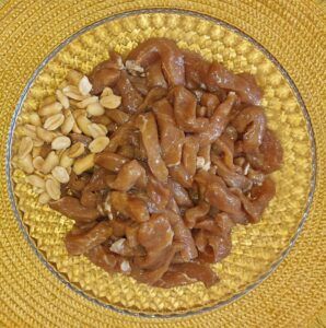 Rezept Erdnuss Gemüse-Fleischpfanne mit Pastazauberreis low carb keto glutenfrei