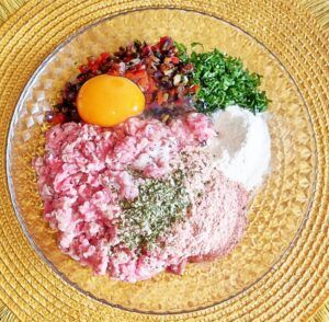 Rezept Überbackene Tomaten Hackfleischbällchen lowcarb keto glutenfrei