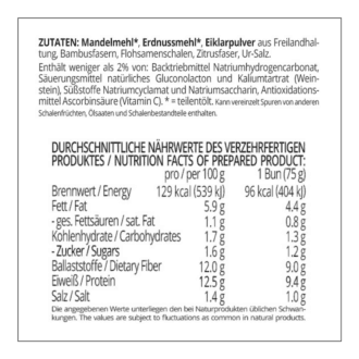 Brioche Burger Buns low-carb glutenfrei sojafrei keto | Backmischung für Burgerbrötchen