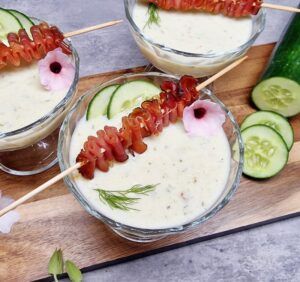 Rezept Kalte Buttermilch Gurkensuppe low-carb keto glutenfrei