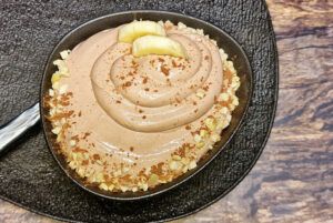 Rezept Schoko Toffee Bananencreme low-carb keto glutenfrei