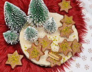 Rezept Ischler Marzipan Sterne low-carb keto glutenfrei