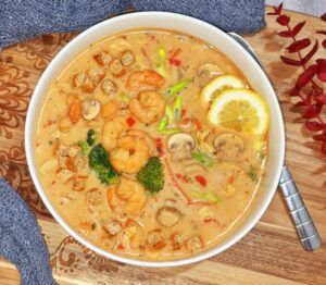 Rezept Kokos Garnelensuppe lowcarb keto glutenfrei
