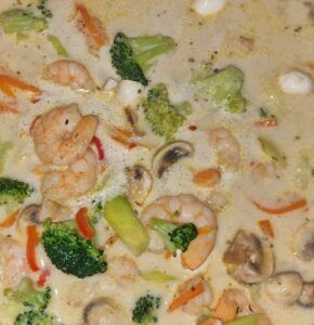 Rezept Kokos Garnelensuppe lowcarb keto glutenfrei