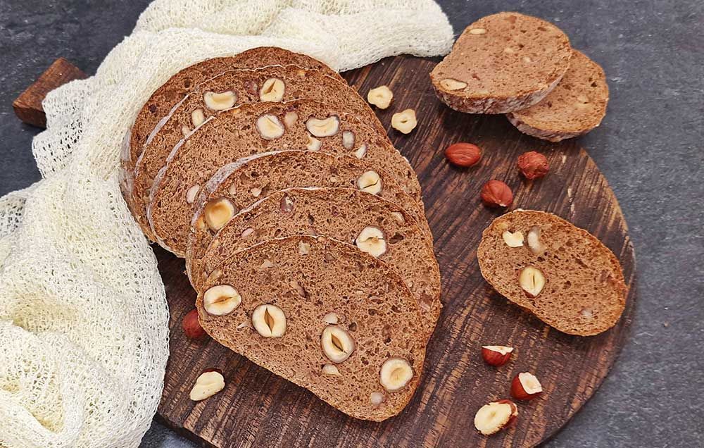 Rezept Haselnussbrot low-carb keto glutenfrei