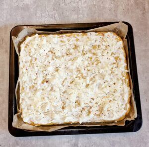 Rezept Gemüse-Käse Pfannkuchen aus dem Backofen low-carb keto glutenfrei