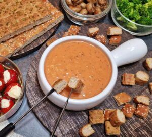 Rezept Tomaten Käse Fondue low-carb keto glutenfrei